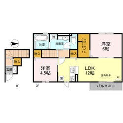 東花園駅 徒歩8分 2階の物件間取画像